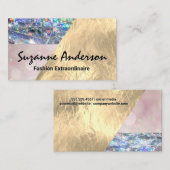 Glitter Bokeh en Gold Foil | Stijlvol Visitekaartje (Voorkant / Achterkant)