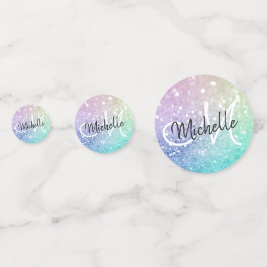 Glitter Bokeh Glamoureuze Elegant Confetti (Voorkanten)