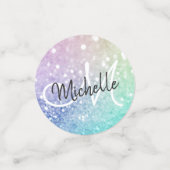 Glitter Bokeh Glamoureuze Elegant Confetti (Kleine voorkant)