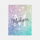 Glitter Bokeh Glamoureuze Elegant Fleece Deken (Voorkant)