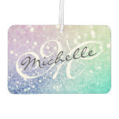 Glitter Bokeh Glamoureuze Elegant Luchtverfrisser (Achterkant)