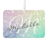 Glitter Bokeh Glamoureuze Elegant Luchtverfrisser (Achterkant)