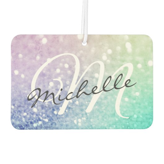 Glitter Bokeh Glamoureuze Elegant Luchtverfrisser (Achterkant)