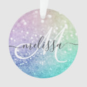 Glitter Bokeh Glamoureuze Elegant Ornament (voorkant)