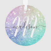 Glitter Bokeh Glamoureuze Elegant Ornament (achterkant)