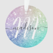 Glitter Bokeh Glamoureuze Elegant Ornament (voorkant)