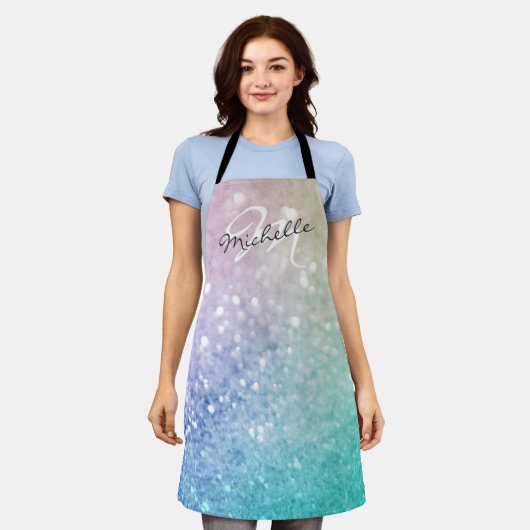 Glitter Bokeh Glamoureuze Elegant Schort (Gedragen)