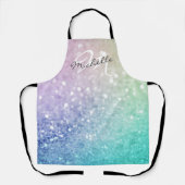 Glitter Bokeh Glamoureuze Elegant Schort (Voorkant)