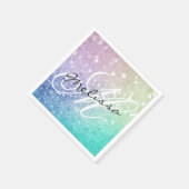 Glitter Bokeh Glamoureuze Elegant Servet (Hoek)