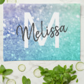 Glitter Bokeh Glamoureuze Elegant Theedoek (Gevouwen)