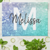 Glitter Bokeh Glamoureuze Elegant Theedoek (Gevouwen)