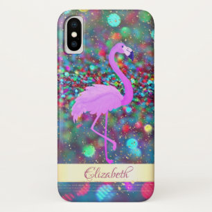 Glitter Bokeh Gold Confetti, gepersonaliseerd Case-Mate iPhone Case