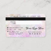 Glitter Bokeh Gold Drivers Creditcard Loyalty Card Visitekaartje (Achterkant)