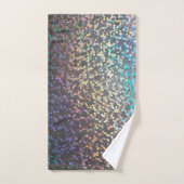 Glitter bokeh sparkle print bad handdoek (Handdoek)