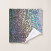 Glitter bokeh sparkle print bad handdoek (Wasdoekje)