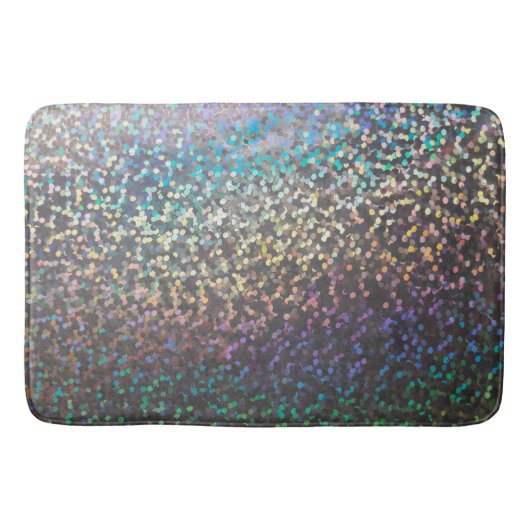 Glitter bokeh sparkle print badmat (Voorkant)