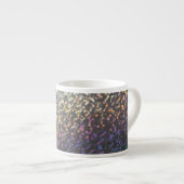 Glitter bokeh sparkle print espresso kop (Voorkant rechts)