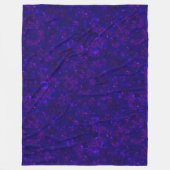 Glitter bokeh sparkle print fleece deken (Voorkant)
