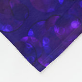 Glitter bokeh sparkle print fleece deken (Hoek)