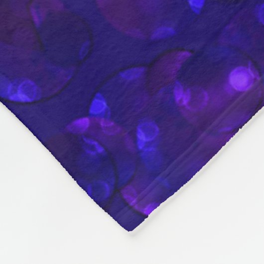 Glitter bokeh sparkle print fleece deken (Hoek)
