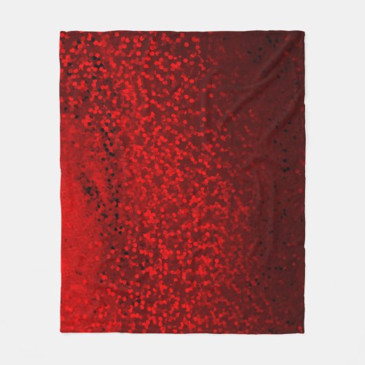 Glitter bokeh sparkle print fleece deken (Voorkant)