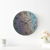 Glitter bokeh sparkle print grote klok (Huis)