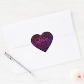 Glitter bokeh sparkle print hart sticker (Envelop)