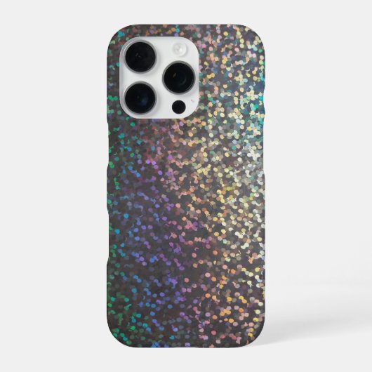Glitter bokeh sparkle print iPhone hoesje (Achterkant)