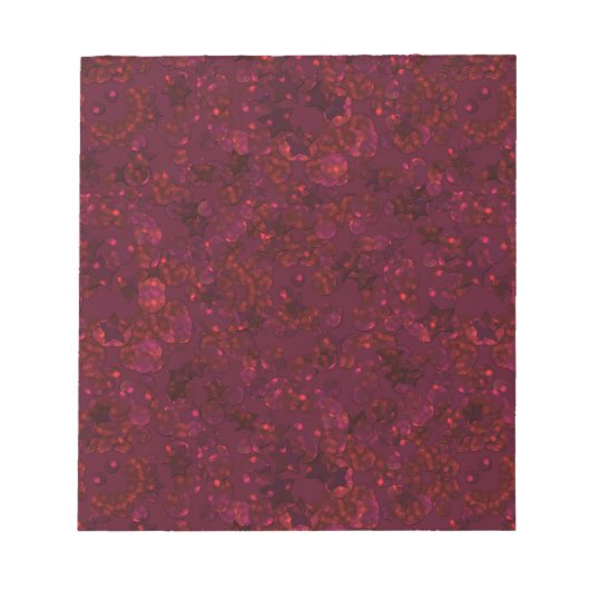 Glitter bokeh sparkle print notitieblok (Voorkant)