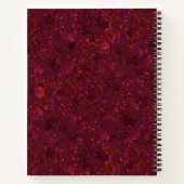 Glitter bokeh sparkle print notitieboek (Achterkant)