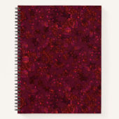 Glitter bokeh sparkle print notitieboek (Voorkant)