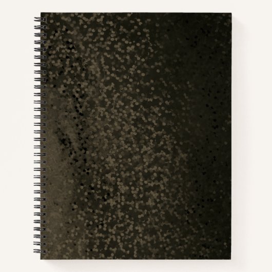 Glitter bokeh sparkle print notitieboek (Voorkant)