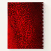 Glitter bokeh sparkle print notitieboek (Achterkant)