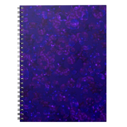 Glitter bokeh sparkle print notitieboek (Voorkant)
