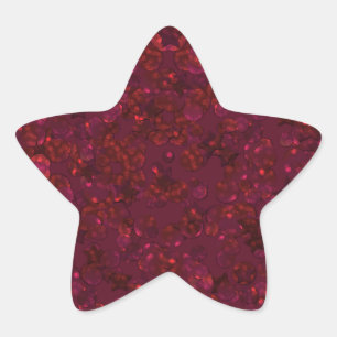Glitter bokeh sparkle print ster sticker