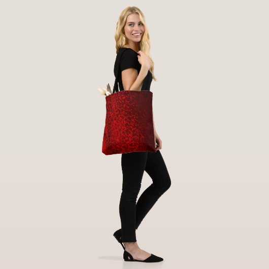 Glitter bokeh sparkle print tote bag (Op model)