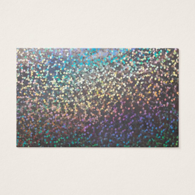 Glitter bokeh sparkle print visitekaartje (Voorkant)