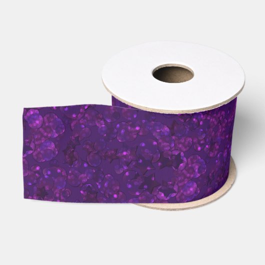 Glitter bokeh sprankel print grosgrain lint (Spoel)