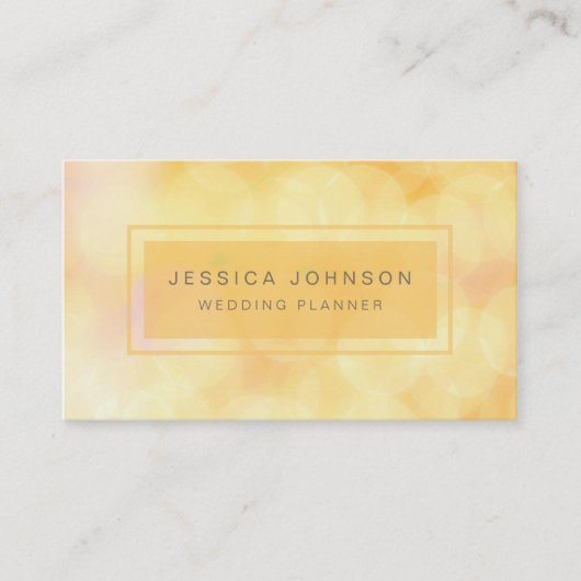 Glitter Bokeh Visitekaartje Glitter Soft Lights (Voorkant)