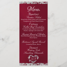 Glitter Border op Bourgogne Wedding Menu
