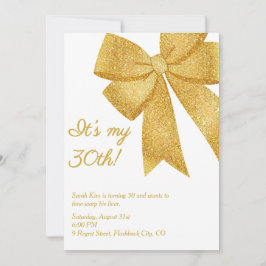 Glitter Bow: "Het is mijn 30ste!" Grappige volwass Kaart