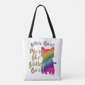 Glitter Box Kat Tote Bag (Achterkant)