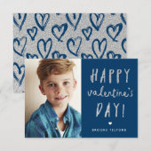 Glitter Boys Classroom Valentijnsdag card Kaart (Voorkant / Achterkant)