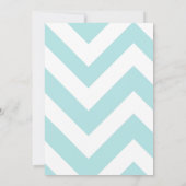 Glitter Bridal Shower Invitation Chevron Kaart (Achterkant)