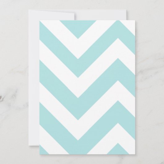 Glitter Bridal Shower Invitation Chevron Kaart (Achterkant)