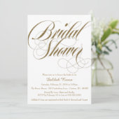Glitter Bridal Shower-uitnodiging Kaart (Staand voorkant)