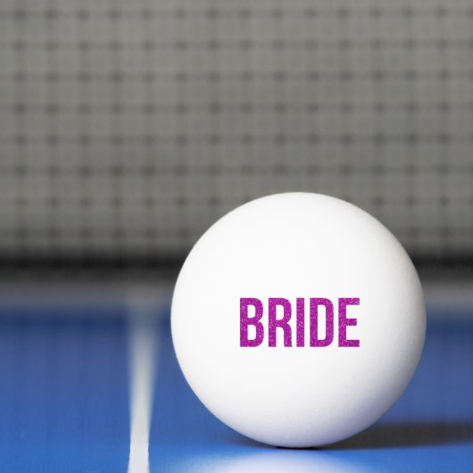 Glitter Bride Roze Pingpongbal (Net)
