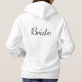 Glitter Bride Silver Hoodie (Achterkant)