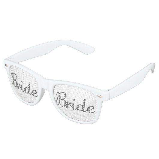 Glitter Bride Silver Retro Zonnebril (Gekanteld)