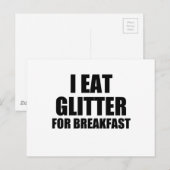 glitter briefkaart (Voorkant / Achterkant)
